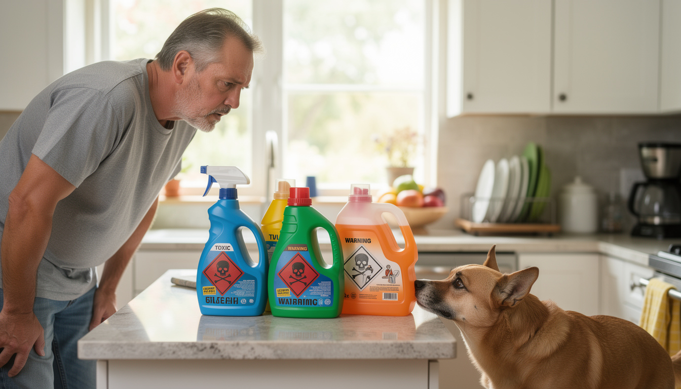Allesreiniger: Het giftige gevaar voor je huisdieren dat je moet vermijden.