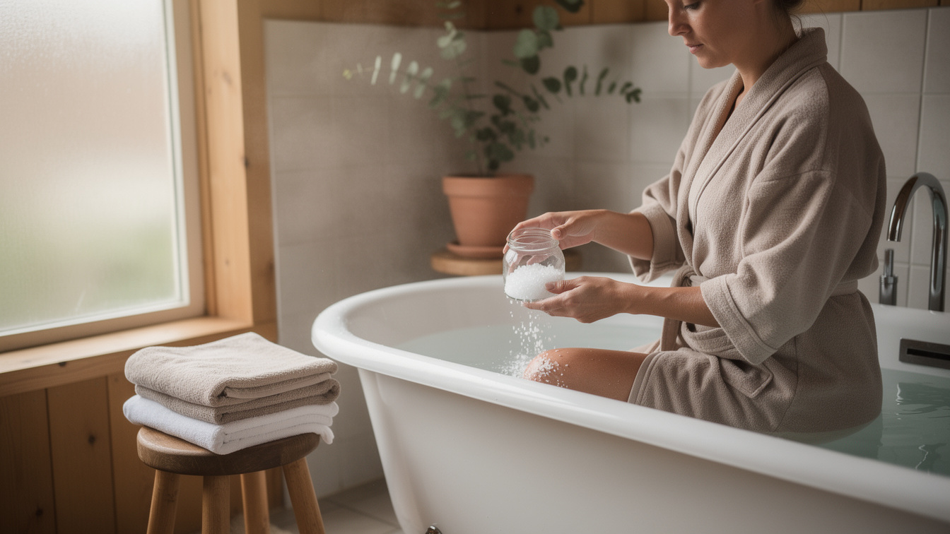 Epsom zout bad: De detox-methode vóór het slapengaan.