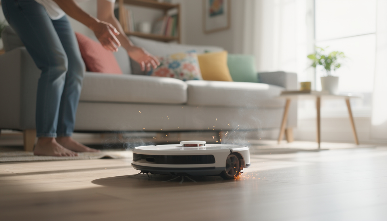 Robotstofzuiger: De verborgen defecten die voor gevaarlijke situaties kunnen zorgen.