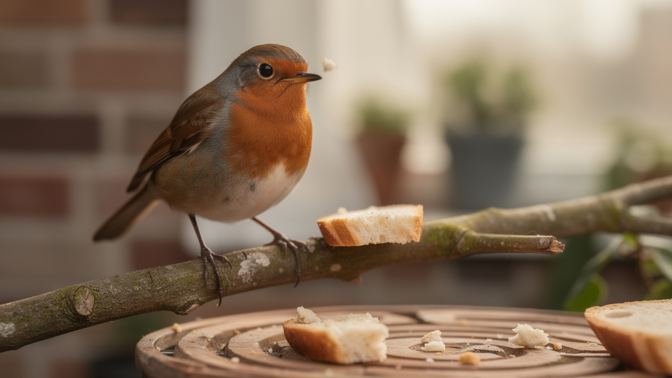 Waarom je nu geen brood aan de vogels moet geven (De Roodborst-regel).