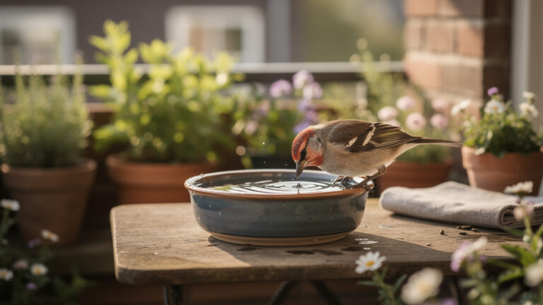 Waarom je vanmiddag een extra bakje water voor de vogels moet neerzetten.