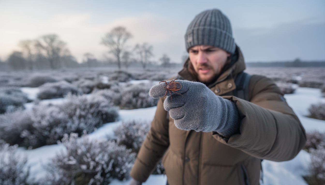 Wandelen op de heide? Pas op voor deze teek die ook in de winter actief is