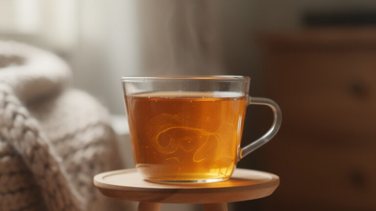 Warm water met honing: De perfecte, rustige afsluiting van de kerstdag.