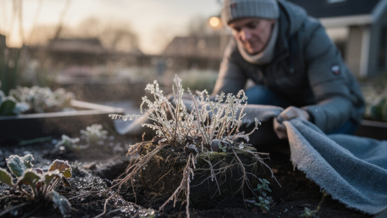 De -3 graden grens: Waarom water in plantwortels bij deze temperatuur kristalliseert en hoe je je tuin vanavond nog beschermt tegen vorstschade.