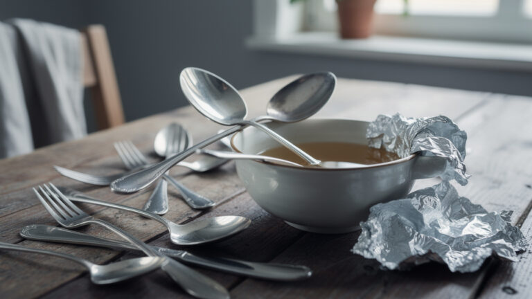 Gebruik aluminiumfolie om je zilverwerk in 5 minuten te laten glimmen.